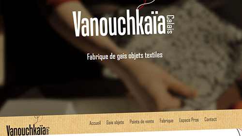 Page d’accueil du site web de Vanouchkaïa
